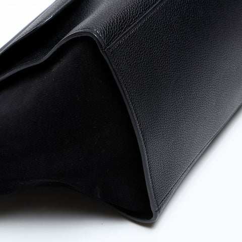 CELINE Trapeze Boa Mouton Handbag black WS20518