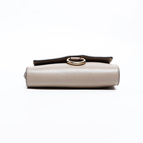 Chloe Faye Mini Suede Shoulder Bag beige WS20520