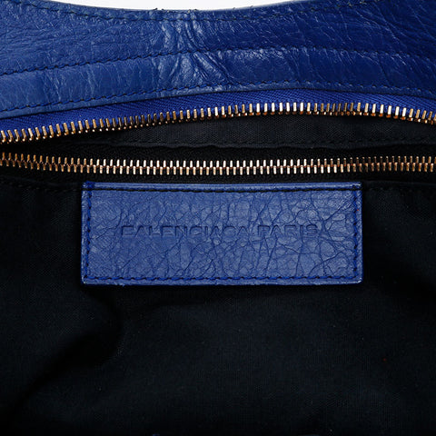 BALENCIAGA Giant City 2way Handbag blue WS20521