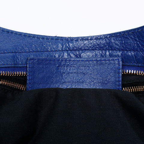 BALENCIAGA Giant City 2way Handbag blue WS20521
