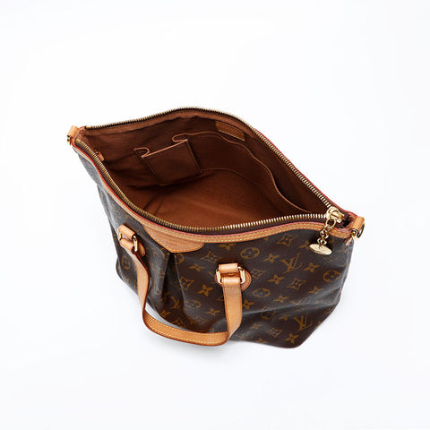 LOUIS VUITTON 2011 Monogram Palermo PM Tote Bag Brown WS20524