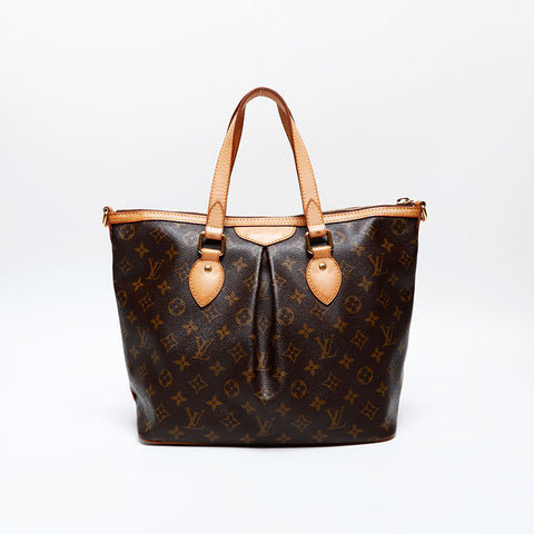 LOUIS VUITTON 2011 Monogram Palermo PM Tote Bag Brown WS20524