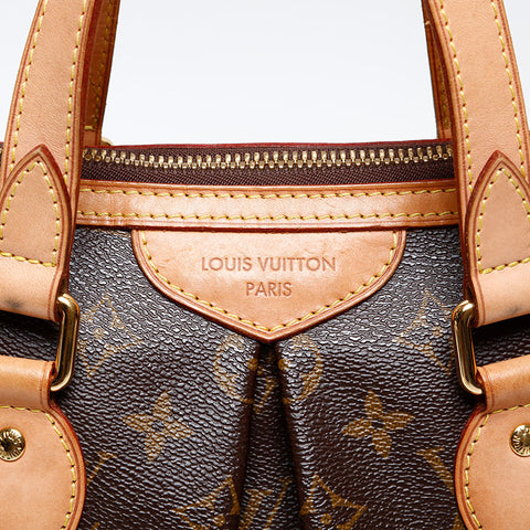 LOUIS VUITTON 2011 Monogram Palermo PM Tote Bag Brown WS20524
