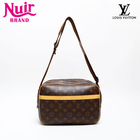 LOUIS VUITTON 2005 Monogram Reporter PM Shoulder Bag Brown WS20525