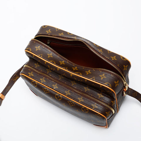 LOUIS VUITTON 2007 Monogram Nile Shoulder Bag Brown WS20526