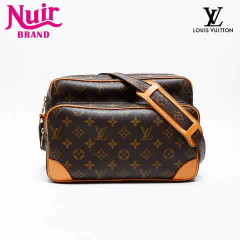 LOUIS VUITTON 2007 Monogram Nile Shoulder Bag Brown WS20526