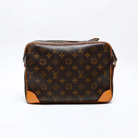 LOUIS VUITTON 2007 Monogram Nile Shoulder Bag Brown WS20526