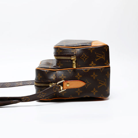 LOUIS VUITTON 2007 Monogram Nile Shoulder Bag Brown WS20526