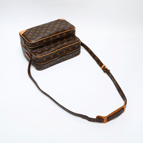 LOUIS VUITTON 2007 Monogram Nile Shoulder Bag Brown WS20526
