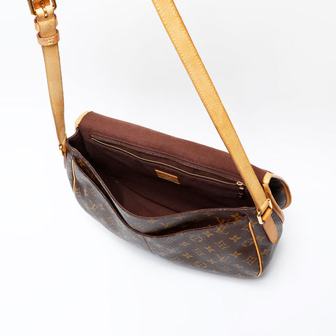 LOUIS VUITTON 2011 Monogram Menilmontant MM Shoulder Bag Brown WS20527