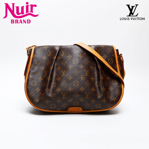 LOUIS VUITTON 2011 Monogram Menilmontant MM Shoulder Bag Brown WS20527