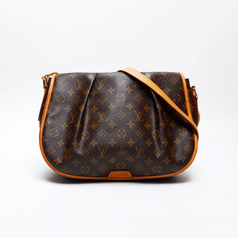 LOUIS VUITTON 2011 Monogram Menilmontant MM Shoulder Bag Brown WS20527