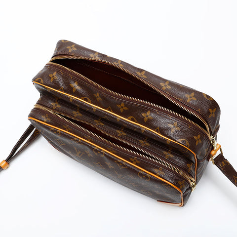 LOUIS VUITTON 2002 Monogram Nile Shoulder Bag Brown WS20528
