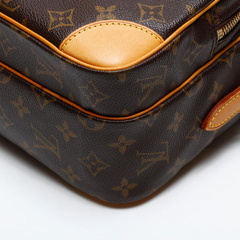 LOUIS VUITTON 2002 Monogram Nile Shoulder Bag Brown WS20528
