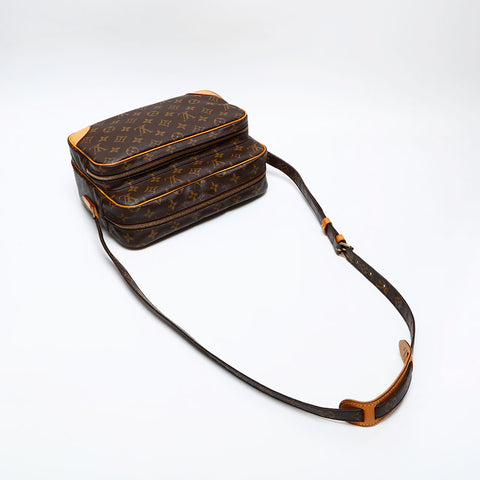 LOUIS VUITTON 2002 Monogram Nile Shoulder Bag Brown WS20528