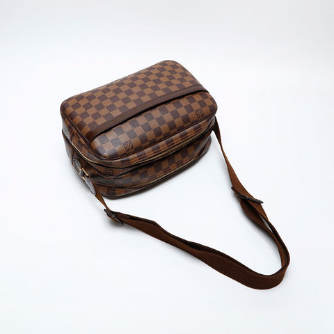 LOUIS VUITTON 2006 Damier Reporter PM Shoulder Bag Brown WS20529