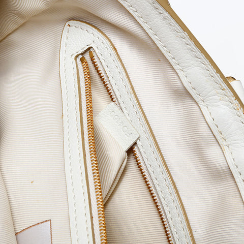 LOUIS VUITTON 2010 Monogram Sabia Caba MM Tote Bag beige WS20531