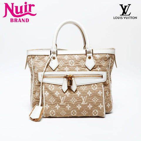LOUIS VUITTON 2010 Monogram Sabia Caba MM Tote Bag beige WS20531