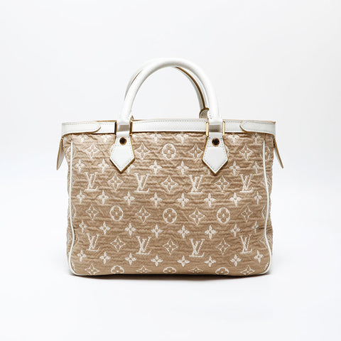 LOUIS VUITTON 2010 Monogram Sabia Caba MM Tote Bag beige WS20531