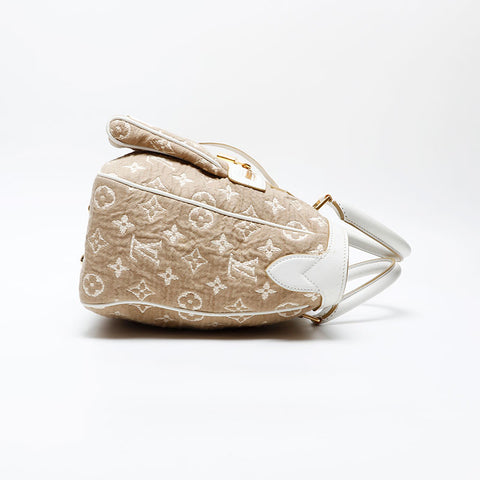 LOUIS VUITTON 2010 Monogram Sabia Caba MM Tote Bag beige WS20531