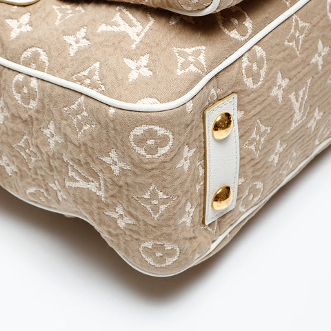 LOUIS VUITTON 2010 Monogram Sabia Caba MM Tote Bag beige WS20531