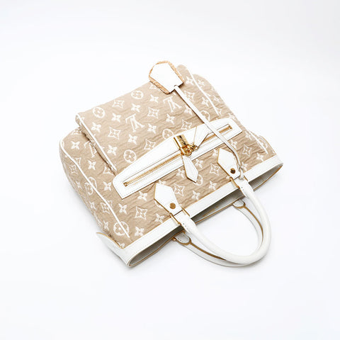 LOUIS VUITTON 2010 Monogram Sabia Caba MM Tote Bag beige WS20531