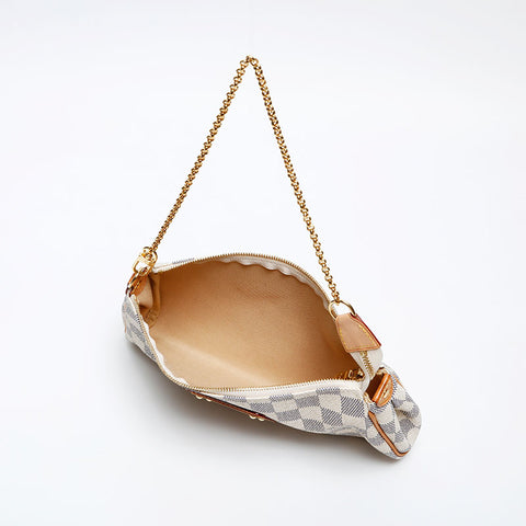 LOUIS VUITTON 2012 Damier Azur Eva Shoulder Bag white WS20532