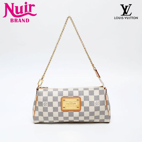 LOUIS VUITTON 2012 Damier Azur Eva Shoulder Bag white WS20532