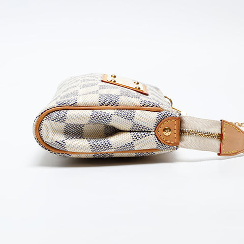 LOUIS VUITTON 2012 Damier Azur Eva Shoulder Bag white WS20532