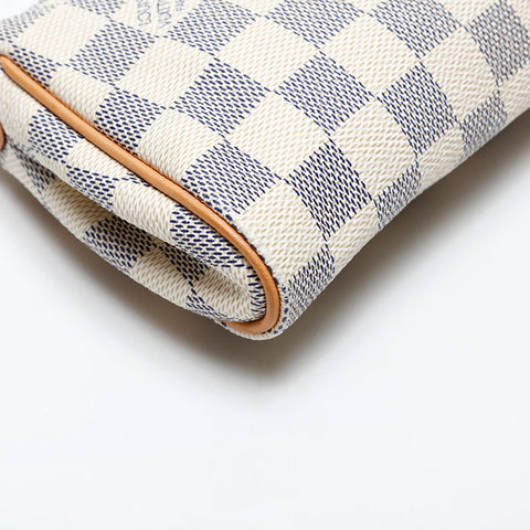 LOUIS VUITTON 2012 Damier Azur Eva Shoulder Bag white WS20532