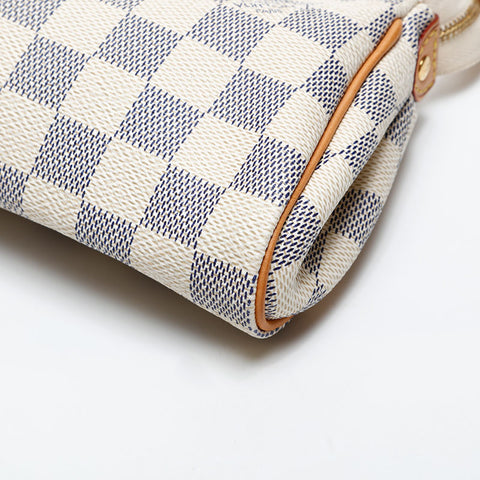LOUIS VUITTON 2012 Damier Azur Eva Shoulder Bag white WS20532
