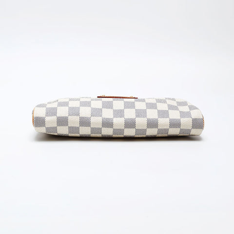 LOUIS VUITTON 2012 Damier Azur Eva Shoulder Bag white WS20532