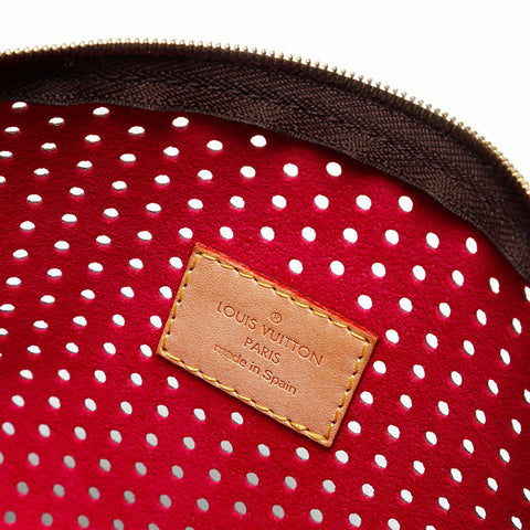 LOUIS VUITTON 2006 Monogram Perfo Pochette Accessoires Handbag Brown WS20534