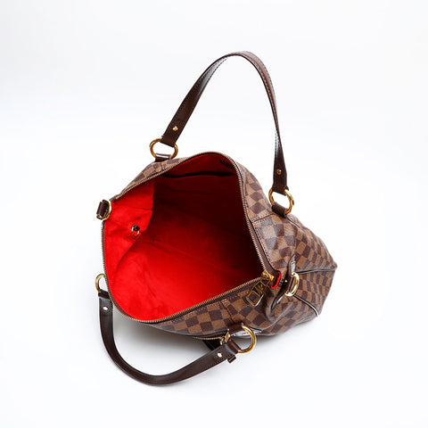 LOUIS VUITTON 2011 Damier EvoraMM Handbag Brown WS20535