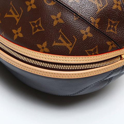 LOUIS VUITTON 2018 Monogram Souple Egg Handbag Brown WS20536