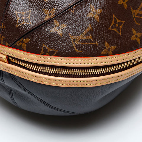 LOUIS VUITTON 2018 Monogram Souple Egg Handbag Brown WS20536