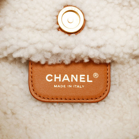 CHANEL Chanel 22 Mouton Hobo Bag Shoulder Bag Brown WS20542