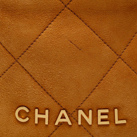 CHANEL Chanel 22 Mouton Hobo Bag Shoulder Bag Brown WS20542