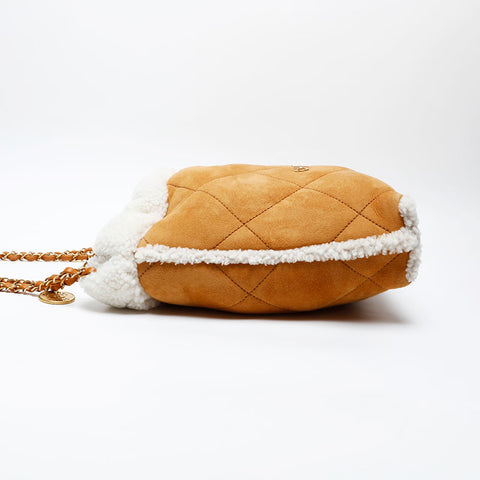 CHANEL Chanel 22 Mouton Hobo Bag Shoulder Bag Brown WS20542