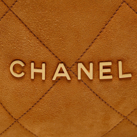 CHANEL Chanel 22 Mouton Hobo Bag Shoulder Bag Brown WS20542
