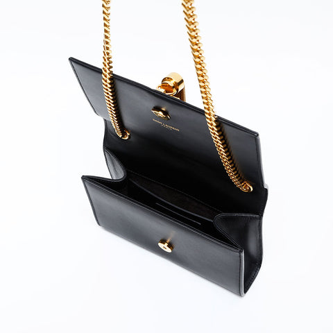 YVES SAINT LAURENT Kate Mini Flap Chain Shoulder Bag black WS20543