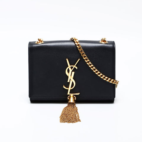 YVES SAINT LAURENT Kate Mini Flap Chain Shoulder Bag black WS20543