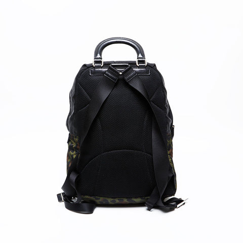 PRADA Camouflage Camo Nylon Backpack Â· Daypack black WS20545