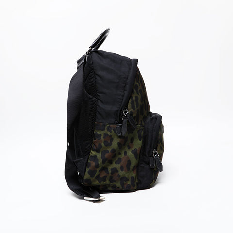PRADA Camouflage Camo Nylon Backpack Â· Daypack black WS20545
