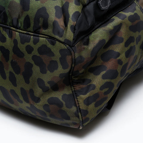 PRADA Camouflage Camo Nylon Backpack Â· Daypack black WS20545