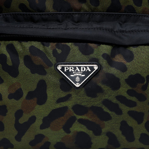 PRADA Camouflage Camo Nylon Backpack Â· Daypack black WS20545