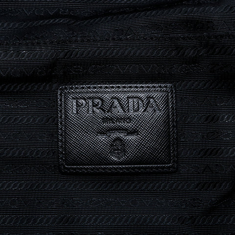 PRADA Nylon Messenger Bag Shoulder Bag black WS20546