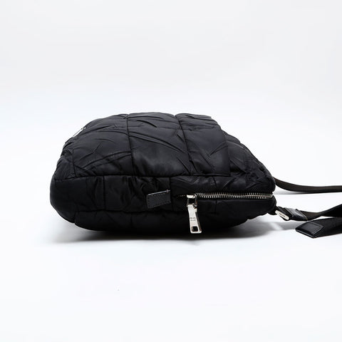 PRADA Nylon Messenger Bag Shoulder Bag black WS20546
