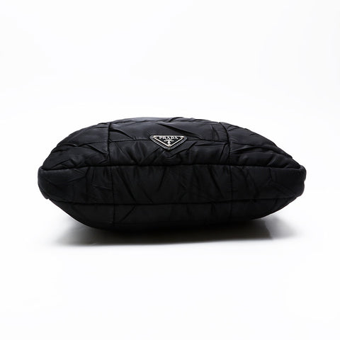 PRADA Nylon Messenger Bag Shoulder Bag black WS20546