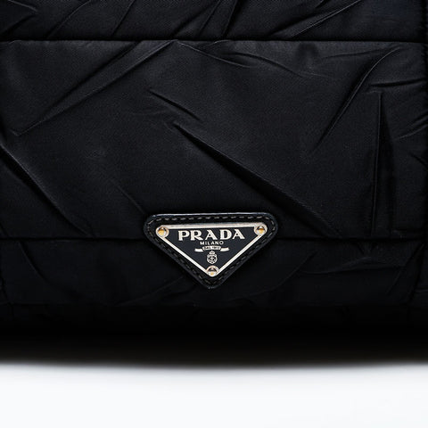 PRADA Nylon Messenger Bag Shoulder Bag black WS20546